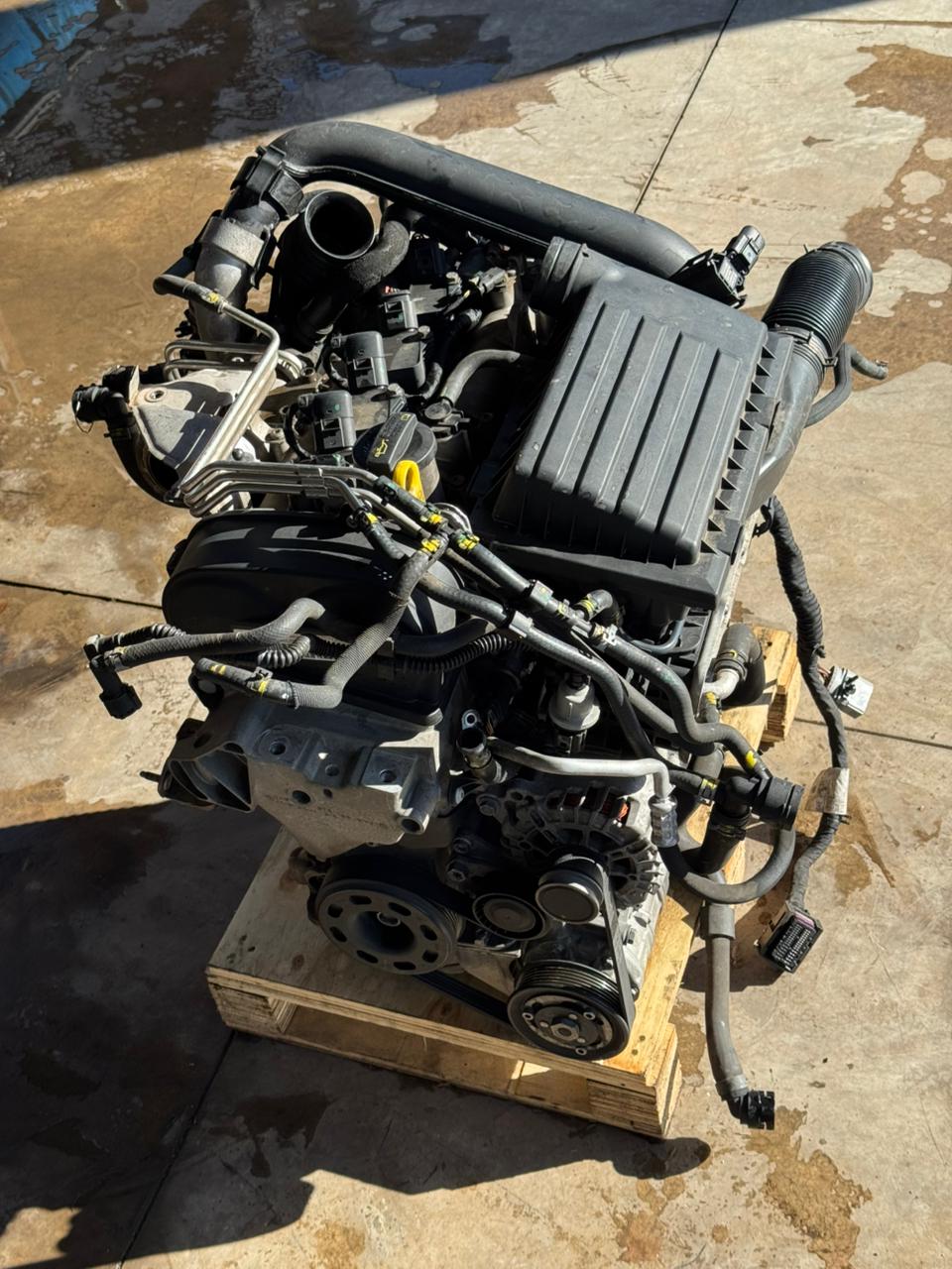 Motor 1.4 TFSI desmontado, vista superior
